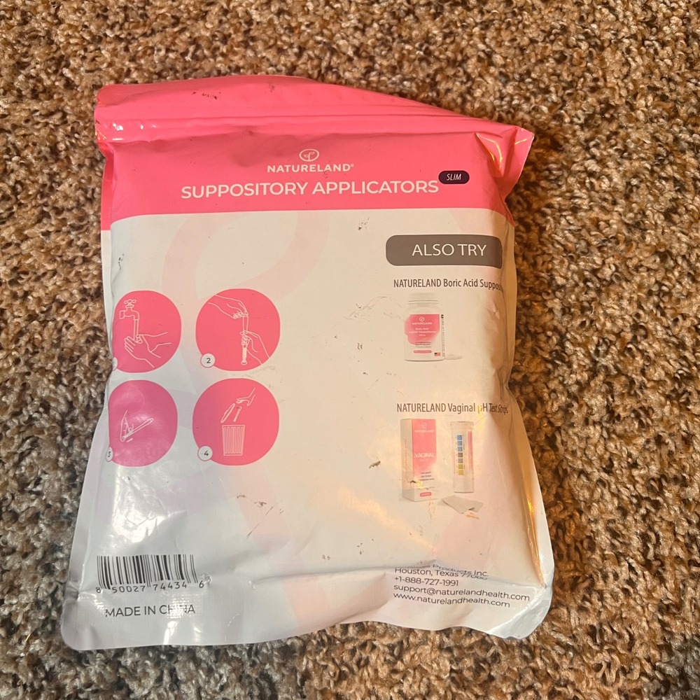 Natureland Suppository Applicators Disposable One-Time Use Slim‎ 20 Pack - Picture 2 of 2